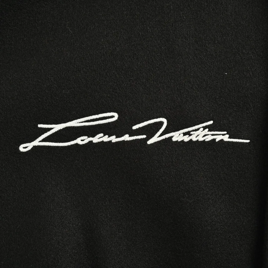 Louis Vuitton/Louis Vuitton 24Fw pearl embroidered letter baseball jacket